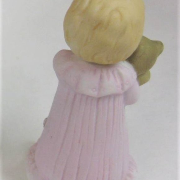 AGE 1 GROWING UP Birthday GIRL Enesco Age 1 Figurine Teddy Bear & #1 SIGN - Picture 2 of 5